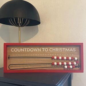 Countdown for Christmas sign
